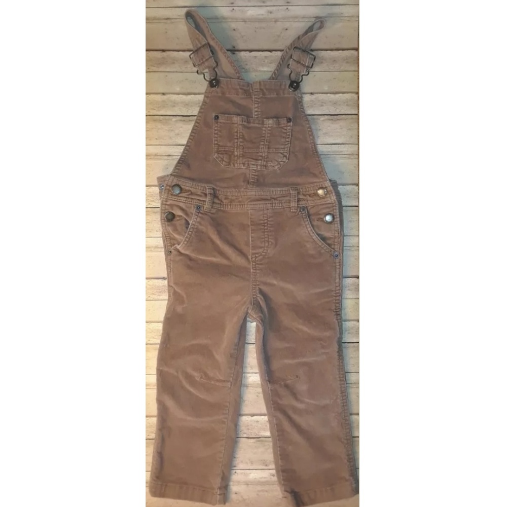 Sold! Oshkosh Brown Khaki Corduroy Overalls Pants - Picture 2 of 6
